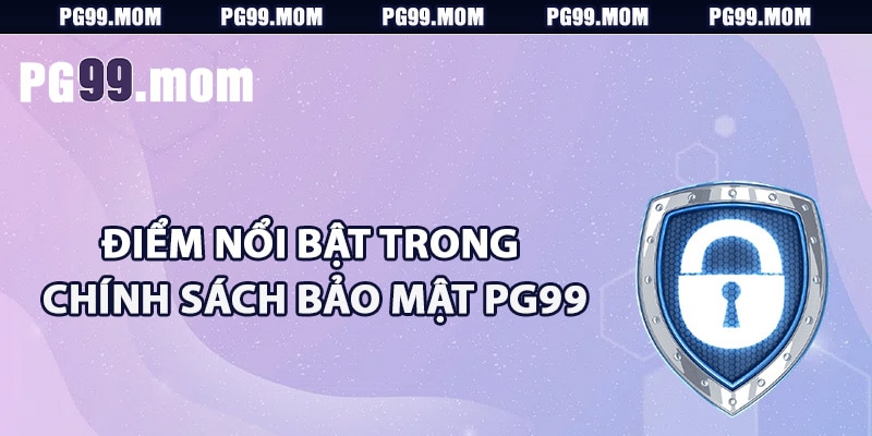 Điểm nổi bật trong chính sách bảo mật PG99